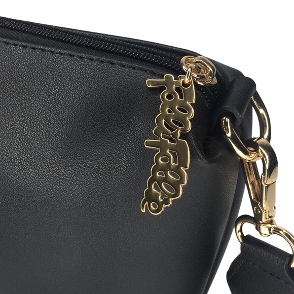 New Folli Follie Black Leather Shoulder Bag & Crossbody Bag - Picture 11 of 12